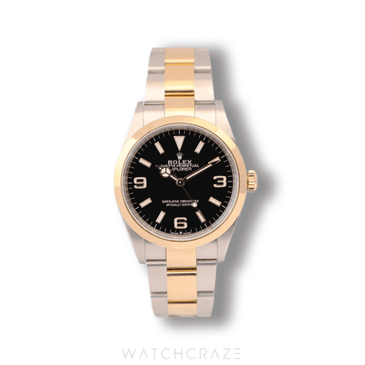 2022 ROLEX EXPLORER TWO TONE YELLOW GOLD AND STEEL 36MM 124273