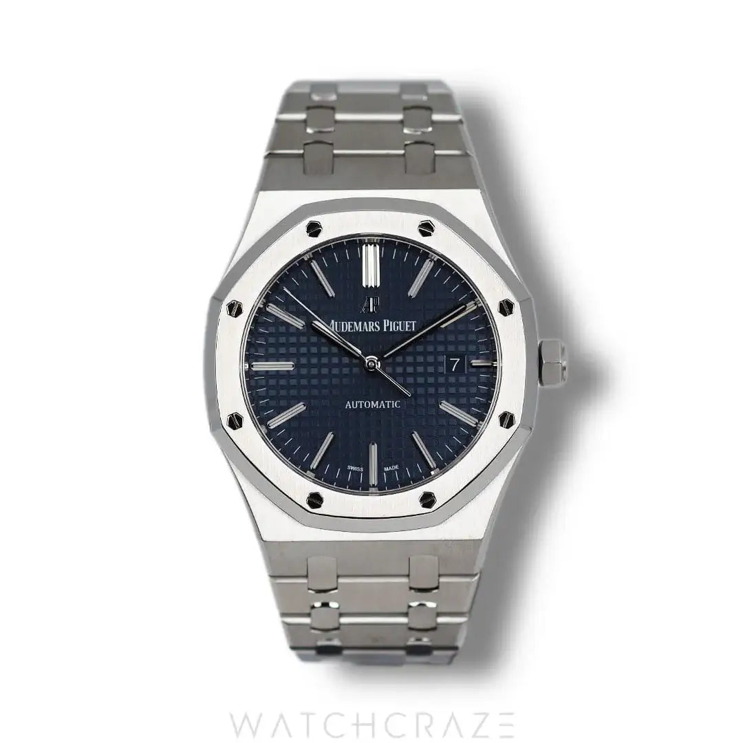 2015 AUDEMARS PIGUET ROYAL OAK 41MM BLUE DIAL 15400ST.OO.1220ST.03