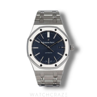 2015 AUDEMARS PIGUET ROYAL OAK 41MM BLUE DIAL 15400ST.OO.1220ST.03