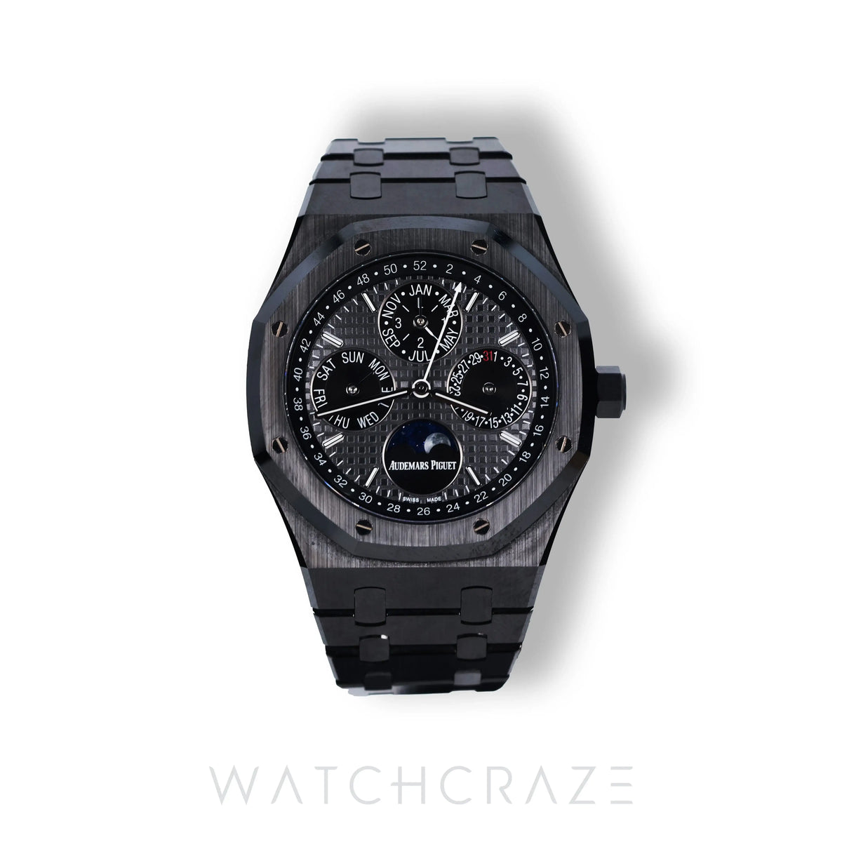 2020 AUDEMARS PIGUET ROYAL OAK PERPETUAL CALENDAR BLACK DIAL 41MM 26579CE.OO.1225CE.01