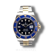 2024 ROLEX SUBMARINER TWO TONE YELLOW GOLD AND STEEL BLUESY 41MM 126613LB