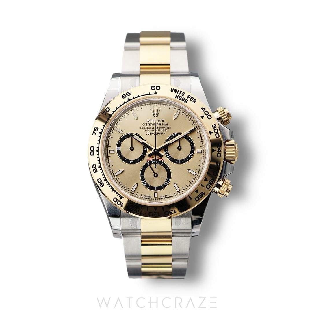 2025 ROLEX DAYTONA COSMOGRAPH TWO TONE YELLOW GOLD AND STEEL 40MM 126503