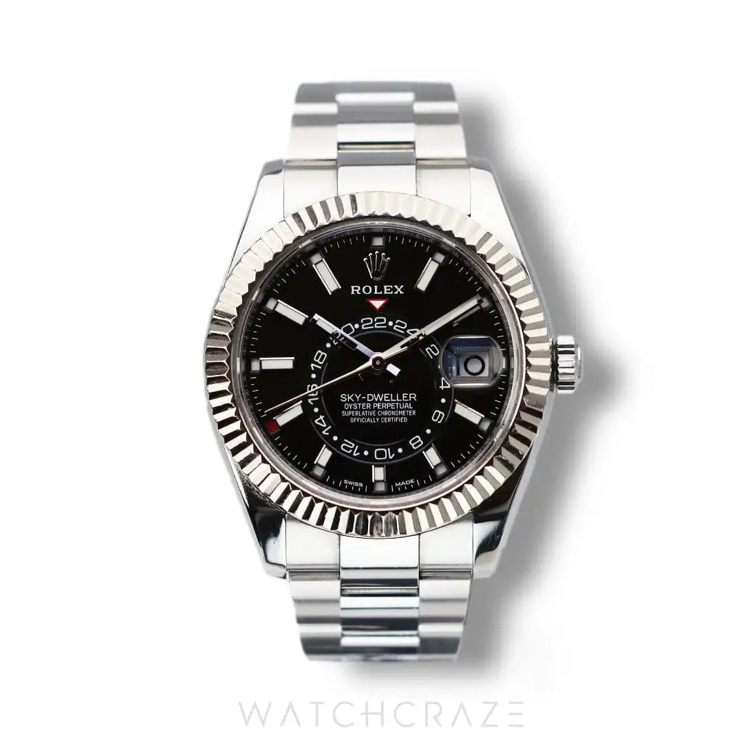 2019 ROLEX SKY-DWELLER BLACK DIAL 42MM 326934