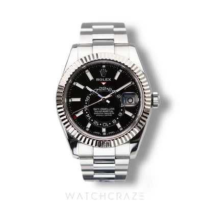 2021 SKYDWELLER BLACK DIAL 42MM 326934