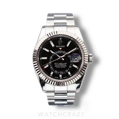 2019 ROLEX SKYDWELLER BLACK DIAL 42MM 326934