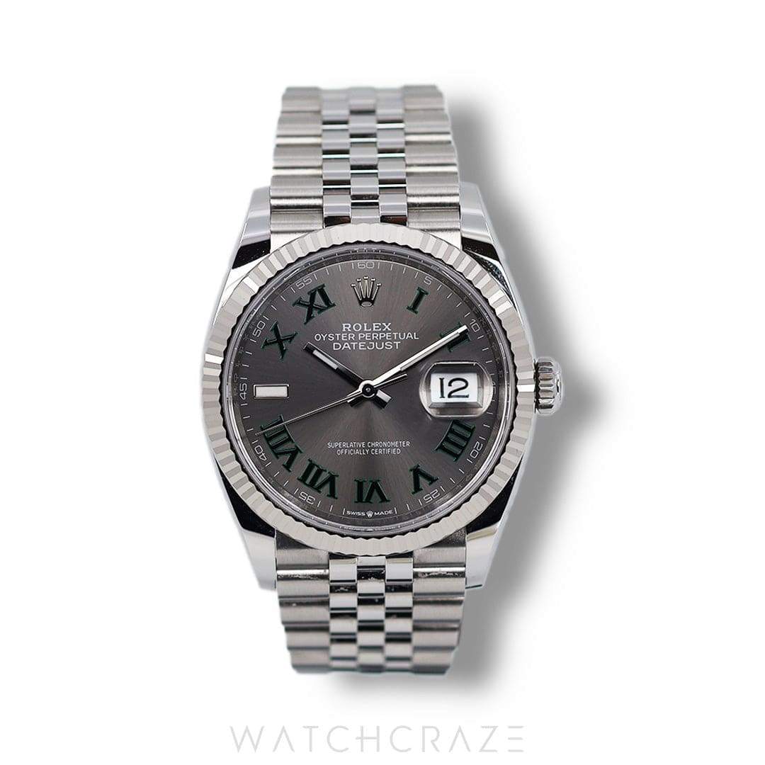 2024 ROLEX DATEJUST WIMBLEDON DIAL 36MM 126234