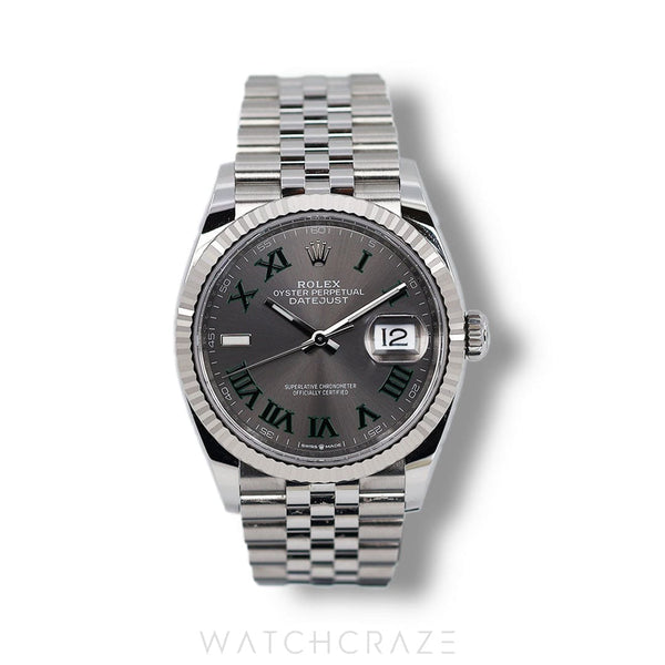 2021 ROLEX DATEJUST WIMBLEDON DIAL 41MM 126334