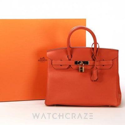 HERMES BIRKIN 30 FEU GOLD HARDWARE