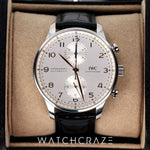 2024 IWC PORTUGIESER CHRONOGRAPH SILVER DIAL 41MM IW371604