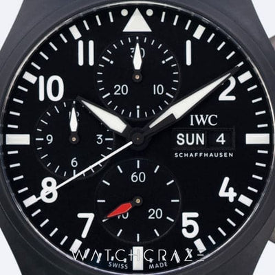 2025 IWC PILOTS WATCH CHRONOGRAPH BLACK CERAMIC TOP GUN 41MM IW389401