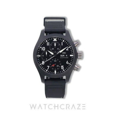 2025 IWC PILOTS WATCH CHRONOGRAPH BLACK CERAMIC TOP GUN 41MM IW389401
