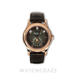 2025 PATEK PHILIPPE ANNUAL CALENDAR MOONPHASE ROSE GOLD GREEN DIAL 40MM 5205R-011