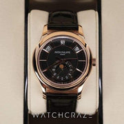 2025 PATEK PHILIPPE ANNUAL CALENDAR MOONPHASE ROSE GOLD GREEN DIAL 40MM 5205R-011