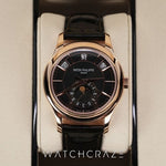 2025 PATEK PHILIPPE ANNUAL CALENDAR MOONPHASE ROSE GOLD GREEN DIAL 40MM 5205R-011