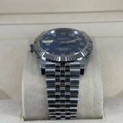 2023 ROLEX DATEJUST 41MM AZZURRO BLUE ROMAN DIAL 126334