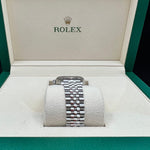 2022 ROLEX DATEJUST 31MM FACTORY DIAMOND AUBERGINE DIAL 278274 FULL STICKERS UNWORN - WatchCraze.com.au