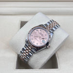 2023 ROLEX LADIES DATE JUST TWO TONE EVEROSE PINK DIAL DIAMOND MARKER 31MM 279171 - WatchCraze.com.au