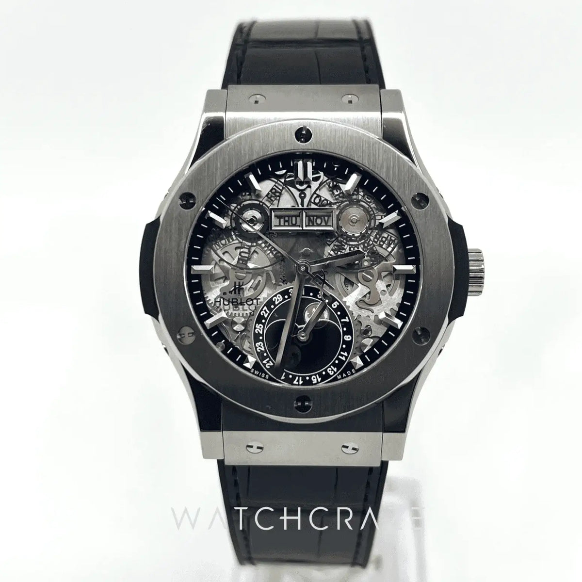 2022 HUBLOT CLASSIC FUSION AEROFUSION MOONPHASE TITANIUM 42mm 547.NX.0170.LR