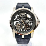 2012 ROGER DUBUIS EXCALIBUR DOUBLE FLYING TOURBILLON 45MM WHITE GOLD RD01SQ - WatchCraze.com.au