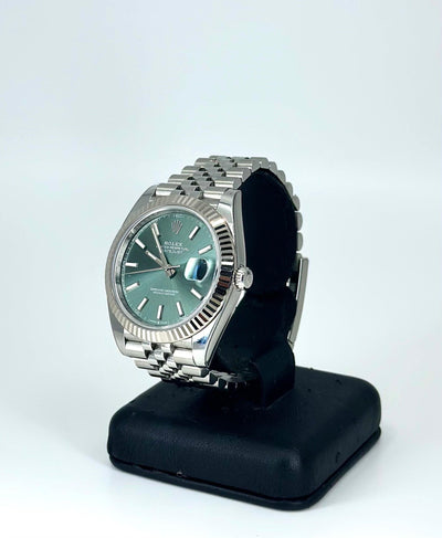 2022 ROLEX DATEJUST GREEN DIAL 41MM 126334 - WatchCraze.com.au