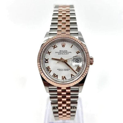 2022 ROLEX DATEJUST 36MM FLUTED/JUBILEE EVEROSE TWO TONED 126231 - WatchCraze.com.au