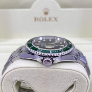 2006 ROLEX SUBMARINER ‘KERMIT’ 16610LV 40MM FULL SET - WatchCraze.com.au