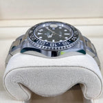 2019 ROLEX GMT MASTER II 116710LN DISCONTINUED BLACK BEZEL GREEN HAND 40MM PARTIAL STICKERS - WatchCraze.com.au