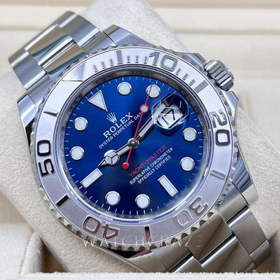 2022 ROLEX YACHTMASTER 40MM BLUE DIAL 126622 FULL SET MINT CONDITION - WatchCraze.com.au
