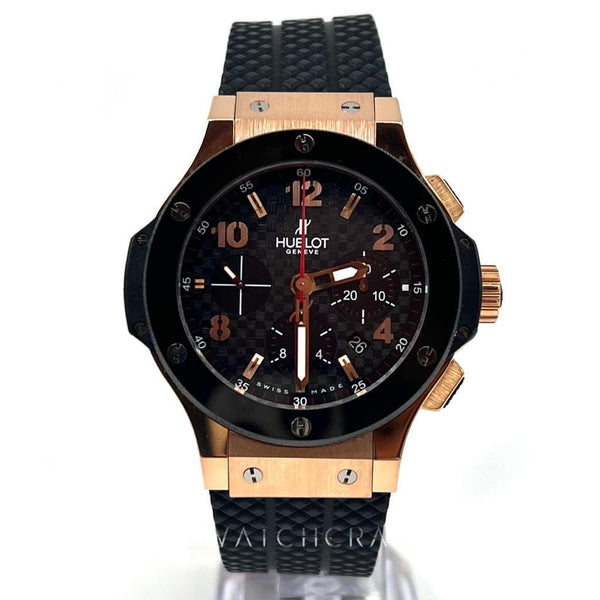 HUBLOT BIG BANG CHRONOGRAPH GOLD CERAMIC CARBON 301.PB.131.RX 44MM - WatchCraze.com.au