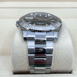 2022 ROLEX DATEJUST 41MM FLUTED & OYSTER 126334 BLACK DIAL RX8 STICKERS - WatchCraze.com.au