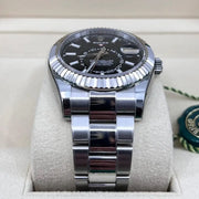 2022 ROLEX SKYDWELLER 42MM BLACK DIAL 326934 RX8 STICKERS - WatchCraze.com.au