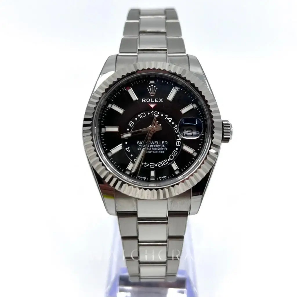 2022 ROLEX SKY-DWELLER 42MM BLACK DIAL 326934 RX8 STICKERS