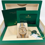 2022 ROLEX DATEJUST 36MM PALM DIAL WITH DIAMOND MARKERS 126233 - WatchCraze.com.au