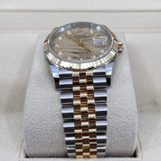 2022 ROLEX DATEJUST 36MM PALM DIAL WITH DIAMOND MARKERS 126233 - WatchCraze.com.au