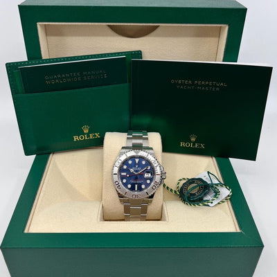 2022 ROLEX YACHTMASTER 40MM BRIGHT BLUE 126622 - WatchCraze.com.au
