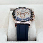 2021 ROLEX DAYTONA EVEROSE OYSTERFLEX IVORY WHITE DIAL 40MM 116515LN DISCONTINUED - WatchCraze.com.au