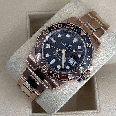 2023 ROLEX GMT MASTER-II FULL ROSE GOLD ‘ROOTBEER’ 40MM 126715CHNR