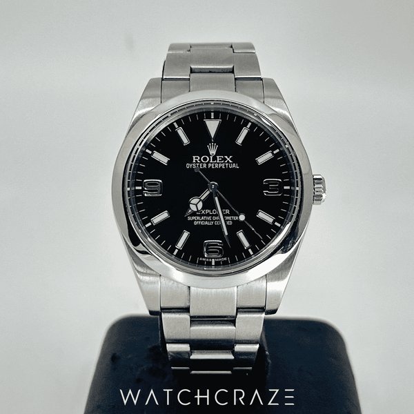 2013 ROLEX EXPLORER BLACK DIAL 39MM 214270