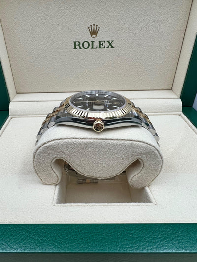 2022 ROLEX DATEJUST 41 ROLESOR YELLOW GOLD & OYSTERSTEEL JUBILEE FLUTED 126333 - WatchCraze.com.au