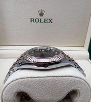 2020 ROLEX DATEJUST CHOCOLATE DIAL DIAMOND MARKERS 41MM 126331 - WatchCraze.com.au