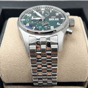 2022 IWC PILOT'S WATCH CHRONOGRAPH 41MM GREEN IW388104 - WatchCraze.com.au