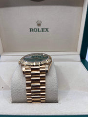 2022 DAY-DATE GREEN DIAL YELLOW GOLD 40MM  228238 - WatchCraze.com.au