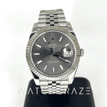 2019 ROLEX DATEJUST 41MM RHODIUM DIAL 126334