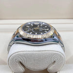 2022 ROLEX SKYDWELLER YELLOW GOLD & OYSTERSTEEL 42MM 326933 RX8 STICKERS - WatchCraze.com.au