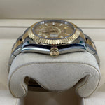 2022 ROLEX SKYDWELLER TWO TONE CHAMPAGNE DIAL 326933