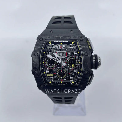 2018 RICHARD MILLE BLACK CARBON TPT FLYBACK CHRONOGRAPH RM11-03NTPT - WatchCraze.com.au