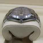 ROLEX DATEJUST 41MM OYSTERSTEEL SILVER DIAL BLUE ARABIC MARKERS 116300 RX8 STICKERS - WatchCraze.com.au