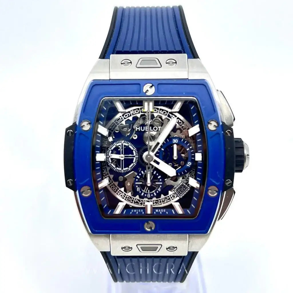 2022 HUBLOT SPIRIT OF BIG BANG TITANIUM BLUE CERAMIC 42MM 642.NX.7170.
