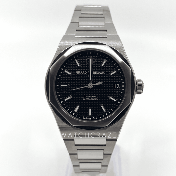 2021 GIRARD PERREGAUX LAUREATO BLACK DIAL 42MM 81010–11-634-11A - WatchCraze.com.au