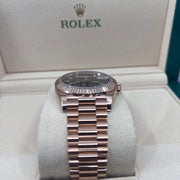 2021 ROLEX DAY-DATE 18CT EVEROSE GOLD 40MM 228234 DISCONTINUED DIAL - WatchCraze.com.au
